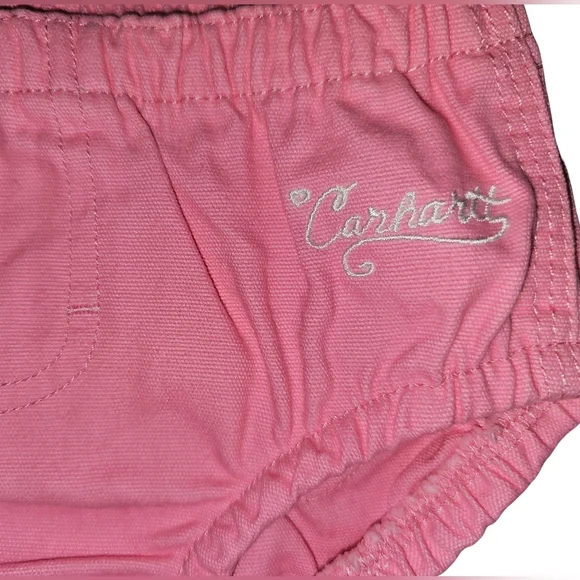 Carhartt Baby Girls Pink Bloomers w/ Heart Pockets Cowgirl NWT Sz 9M - Picture 7 of 13